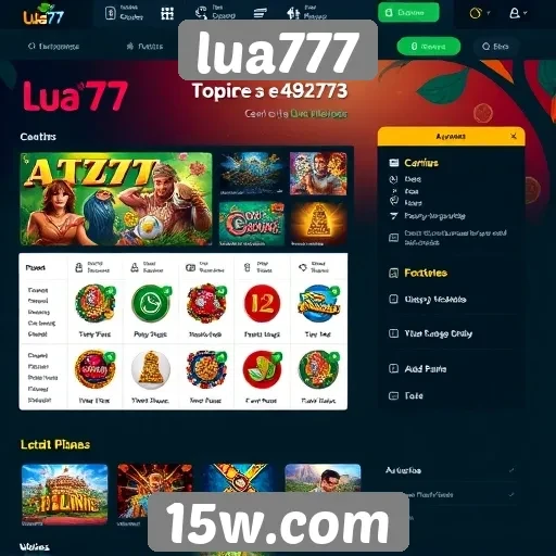 interface do site lua777 é amigável e acessível